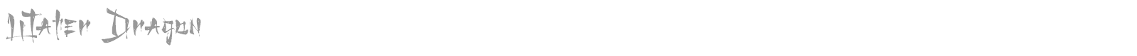 Water Dragon font preview